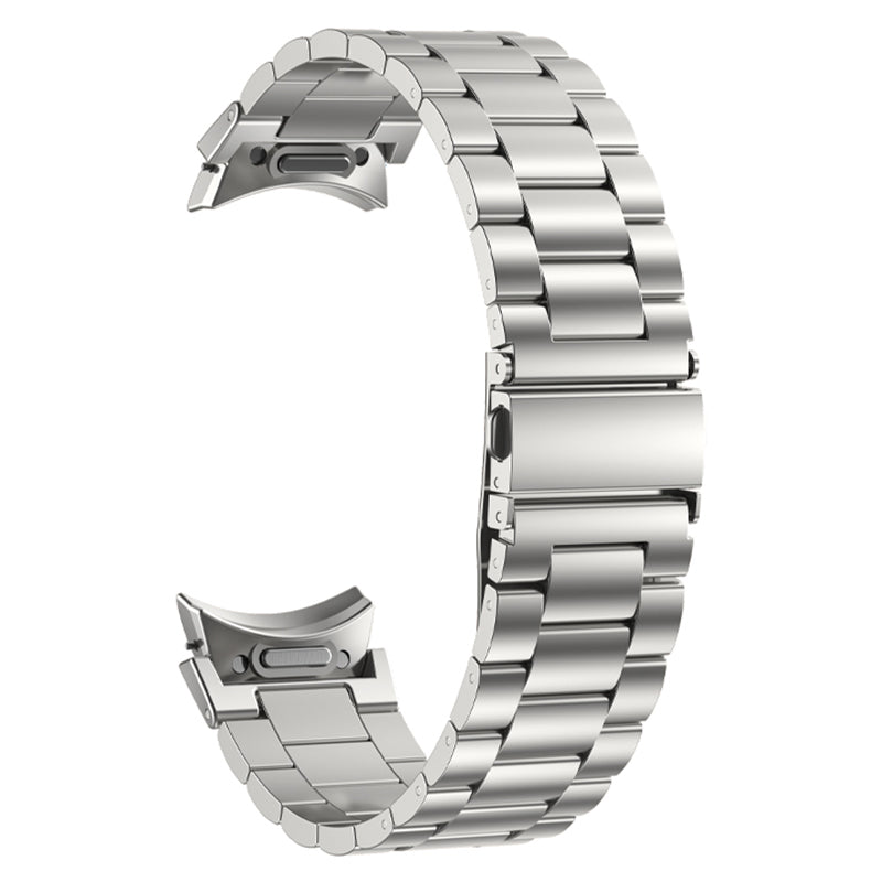 For Samsung Galaxy Watch6 Watch6 Classic Watch 5 Watch 5 Pro Flat Buckle Watch Strap Metal Replacement Watch Band For Samsung Galaxy Watch6 Watch6 Classic Watch 5 Watch 5 Pro Flat Buckle Watch Strap Metal Replacement Watch Band